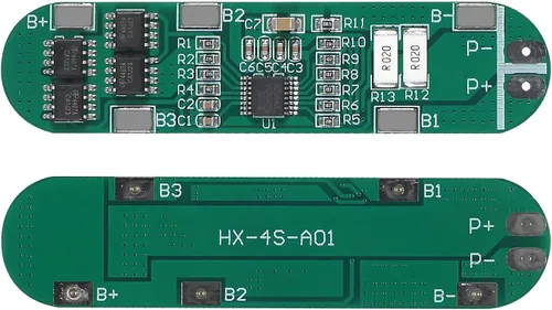 Vista 3 de Alinan 6 unids 4S 14.4V 14.8V 16.8V 5A 18650 placa de protección de batería de litio Protección contra sobrecarga BMS Módulo de circuito PCB