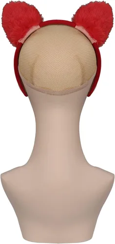 Vista 4 de Diadema para niñas con orejas para cosplay, panda, gorra de béisbol con orejas para niños
