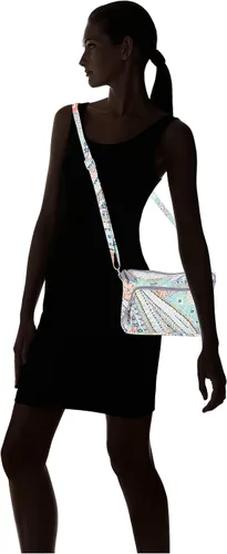 Vista 7 de Bolsa cruzada de algodón Little Hipster para mujer, con protección con interferencia de radiofrecuencia