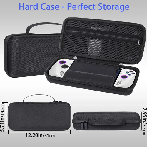 Vista 6 de co2CREA Hard Case and Silicone Case Replacement for ASUS ROG Ally 7" 120Hz Gaming Handheld with 2-Pack Screen Protector