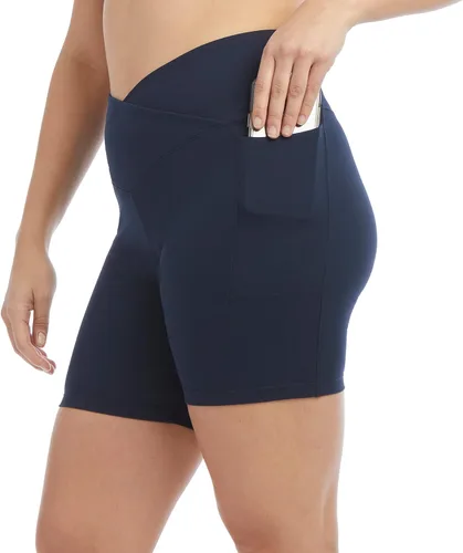 Vista 5 de Danskin Paquete de 2 pantalones cortos de ciclismo activos de 7 pulgadas para mujer