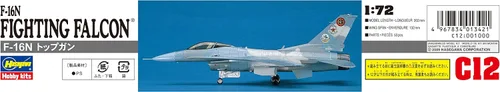 Vista 4 de Hasegawa 1/72 US Navy F-16N Top Gun Modelo de plástico C12