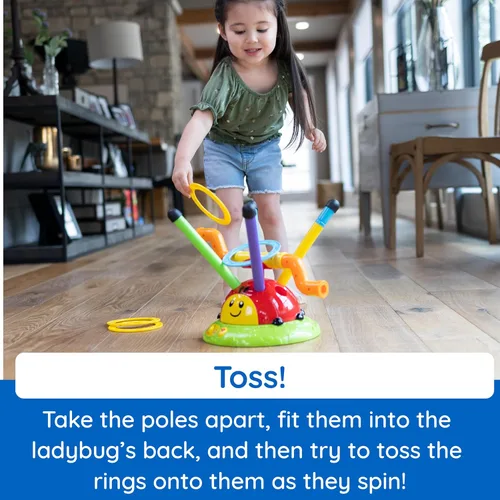 Vista 3 de Fat Brain Toys Salto y lanzamiento musical 2 en 1, juegos activos para interiores y exteriores para niños a partir de 4 años, juguetes divertidos