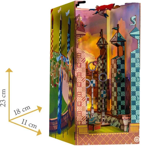 Vista 4 de Revell Harry Potter Quidditch Field 3D Book Nook - Kit de rompecabezas