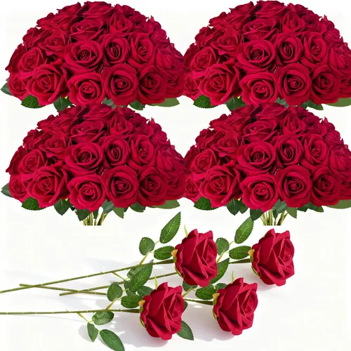 Vista 9 de 40 piezas de flores artificiales de aliento de bebé, flores artificiales de aliento de bebé, tallos largos de aliento de bebé, tallos largos