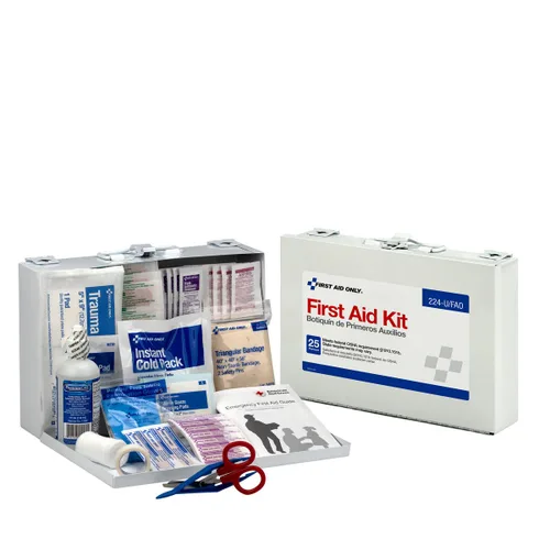 Vista 3 de First Aid Only 224-U/FAO - Kit de primeros auxilios de emergencia para 25 personas que cumple con la OSHA para oficina, renovación del hogar