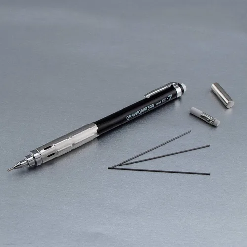 Vista 5 de Pentel GraphGear 300 - Lápiz mecánico, caja de 12 lápices, color negro, 0.028 in