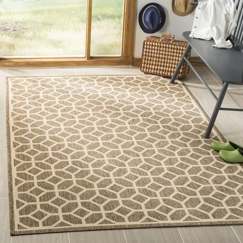 Vista 19 de SAFAVIEH Linden Collection - Alfombra lavable para exteriores, alfombra de pasillo de 2.2 x 8 pies, gris claro y carbón, no desprende pelusa y fácil