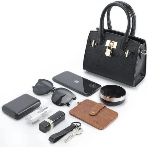 Vista 5 de STAISE Bolso bandolera de cuero vegano para mujer, bolso de hombro cruzado de moda, bolso pequeño con asa superior, bolso de noche