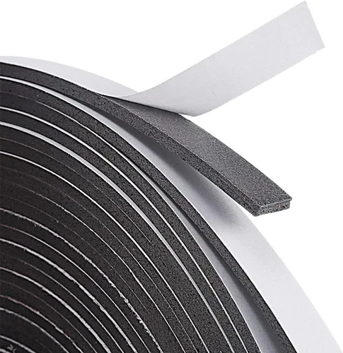 Vista 3 de Hestya Tira de espuma para burlete de 32.8 ft para sellado de puertas de ventana (0.118 in, negro)