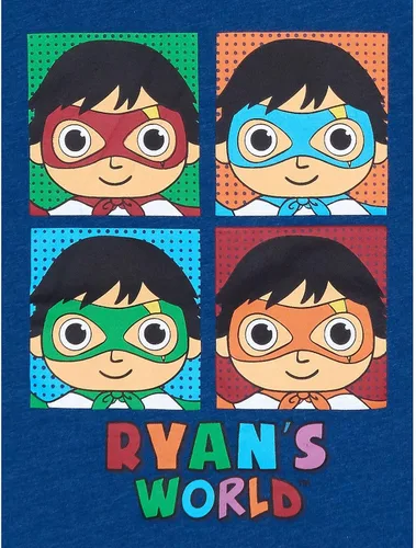 Vista 3 de RYANS WORLD Red Titan 2 Pack Graphic T-Shirts Little Kid to Big Kid