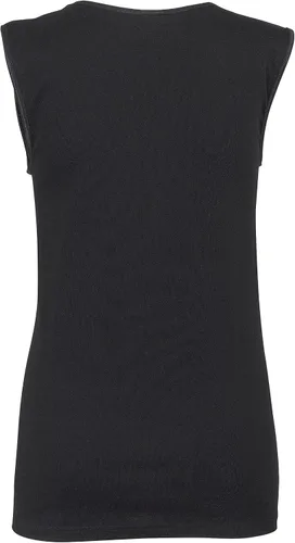 Vista 3 de Rosette Camiseta interior sin mangas para mujer - Algodón - Cuello alto, diseño de hombro completo