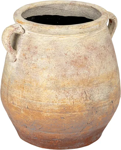 Vista 8 de Creative Co-Op - Urna de terracota blanqueada, gris