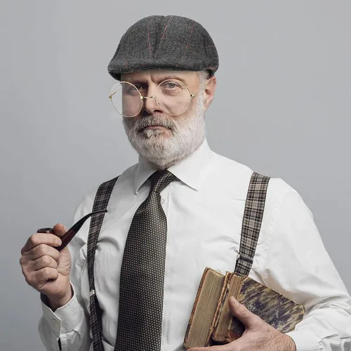 Vista 2 de SATINIOR Juego de accesorios para disfraz de hombre gángster de los años 20