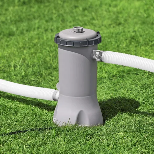 Vista 9 de Bestway Flowclear - Cartucho de bomba de filtro de agua para piscina sobre el suelo, 530 galones por hora, 120 voltios con temporizador de apagado