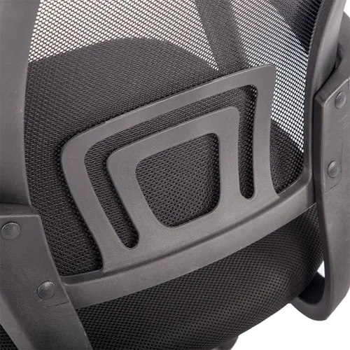 Vista 4 de Silla de oficina ergonómica de malla con respaldo medio, 3