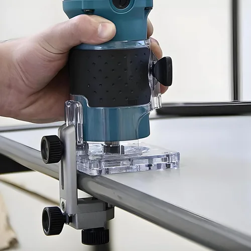 Vista 3 de Makita 3709 1/4" Base Fija Laminate Trimmer Teal