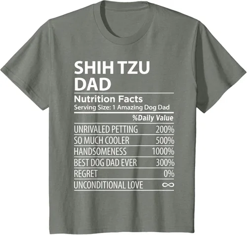 Vista 89 de Shih Tzu Dad - Camiseta divertida para dueño de perro Shih Tzu, Negro