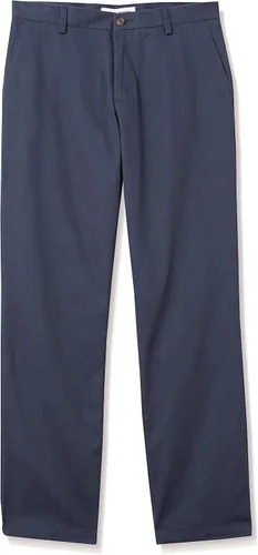 Vista 10 de Tienda Essentials Men's Classic-Fit Wrinkle-Resistant Flat-Front Chino Pant (Available in Big & Tall)