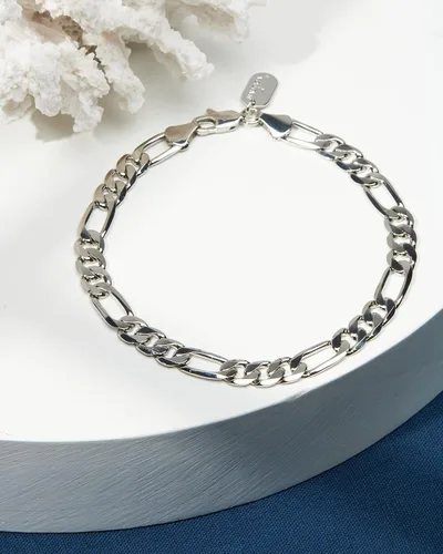 Vista 2 de Nautica Pulsera para hombre - Pulsera de cadena de eslabones Figaro