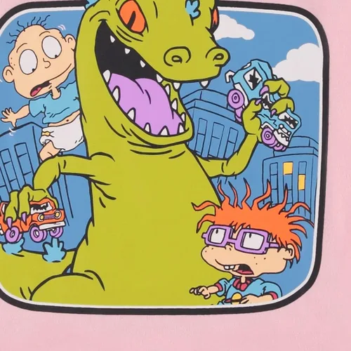 Vista 5 de Nickelodeon Camisa de manga larga para hombre, #TBT para hombre, ropa de los años 90, camiseta de manga larga Rugrats Reptar