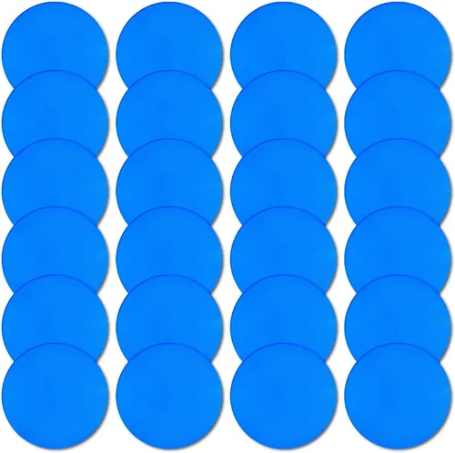 Vista 8 de Marcadores de punto de polietileno de 4 pulgadas/9 pulgadas, de goma antideslizante, marcadores de agilidad de conos de campo plano, puntos de suelo