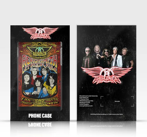 Vista 6 de Head Case Designs Officially Licensed Aerosmith Triangle Winged Classics Leather Wallet Case Compatible with Moto Edge 40 Pro/Plus 2023