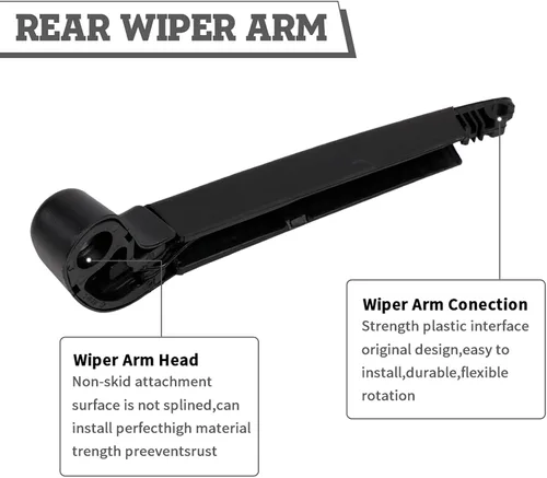 Vista 4 de Kit de brazo y cuchilla de limpiaparabrisas trasero, repuesto de ajuste exacto para Jaguar F-PACE (X761) 2017-2025, ajuste estilo OEM, fácil