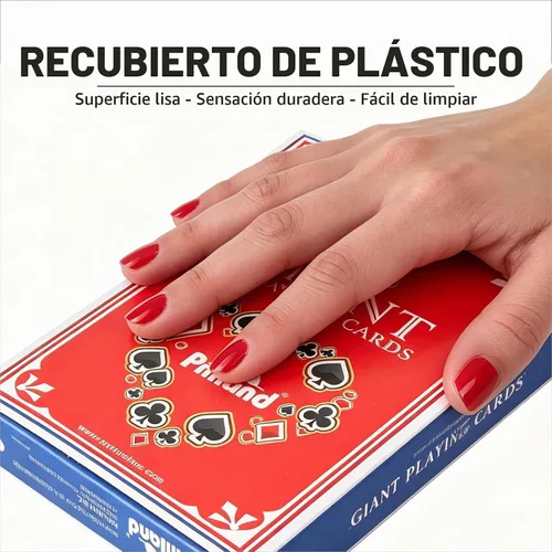 Vista 4 de PMLAND - Naipes gigantes gigantes de 5 x 7 para personas mayores
