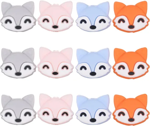 Vista 17 de 10 Piezas Cuentas de Silicona de Animales - Lindas Cuentas a Granel DIY para Manualidades, Bolígrafo, Correas de Teléfono, Colgantes de Bolsa (Rana)