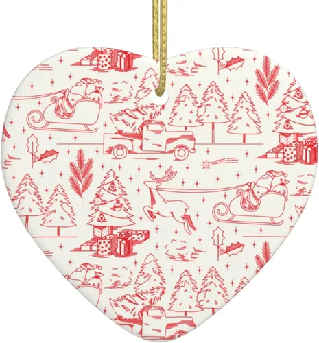 Vista 9 de Retro 70s 60s Floral Hippie Mushrooms Christmas Ornaments 2024 Christmas Tree Ornaments Christmas Decor Ceramics Xmas Ornaments Gifts Christmas