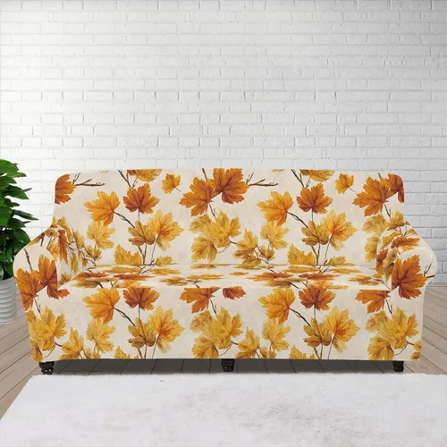 Vista 18 de Horeset Fundas elásticas para sofá con diseño de flores otoñales, lavables para sofá de 2 cojines, funda protectora para mascotas y perros
