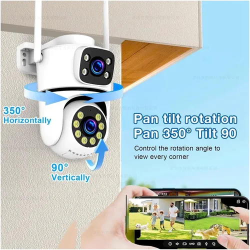 Vista 5 de Dual Lens PTZ WiFi Security Camera
