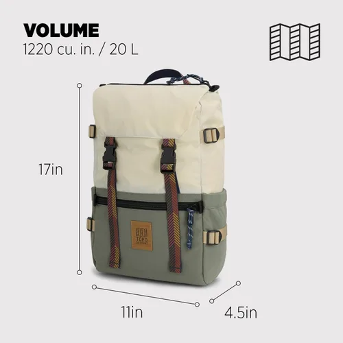 Vista 54 de Topo Designs Rover Pack Clásico, asfalto/negro, Tamaño único, Rover Pack Clásico