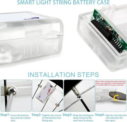 Vista 6 de Hestya Juego de cestas de bicicleta para niños, cesta de mimbre, cesta de bicicleta para manillar para niñas con 2 luces LED para ruedas