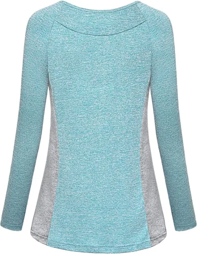Vista 20 de MISS FORTUNE Active Wear Yoga Top Cool Dry Workout Shirt Ropa de ejercicio