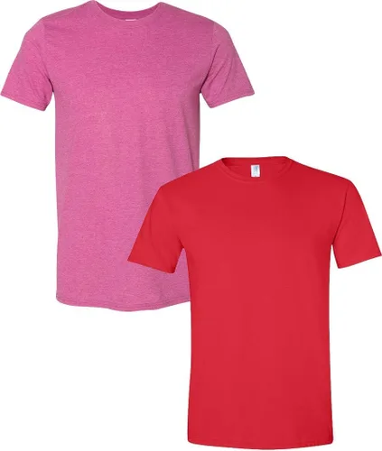 Vista 7 de Gildan Camiseta G500 para hombre Ceniza/baya
