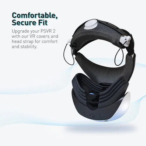 Vista 3 de VR Cover Juego de fundas para correa de cabeza para PlayStation VR2 (un juego)