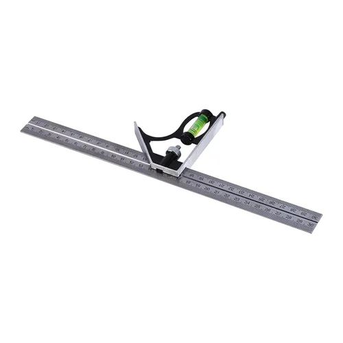 Vista 6 de Kit de combinación de reglas, herramienta de medición combinada de corte y perforación Cuerpo de metal para carpintería, carpintería, maquinistas