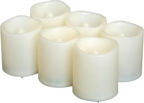 Vista 10 de CANDLE CHOICE Velas votivas sin llama que funcionan con pilas con temporizador, pequeñas luces LED con temporizador de ciclo diario automático