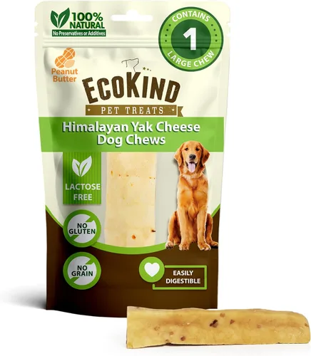 Vista 11 de EcoKind Premium Gold Yak Cheese Masticables para Perros del Himalaya, golosinas saludables para perros pequeños, totalmente naturales, masticables