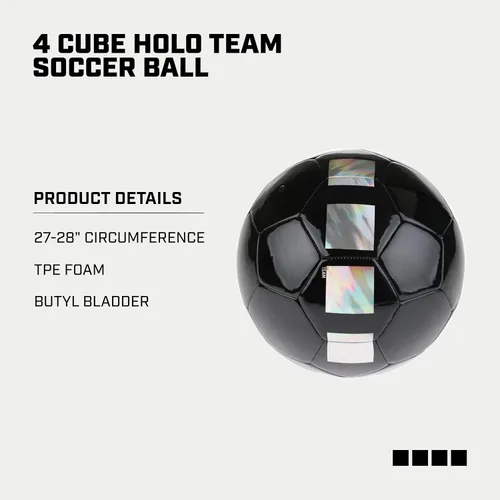 Vista 3 de Capelli Sport Soccer Ball Size 5, Holographic Design Soccer Ball for Youth and Adult Players