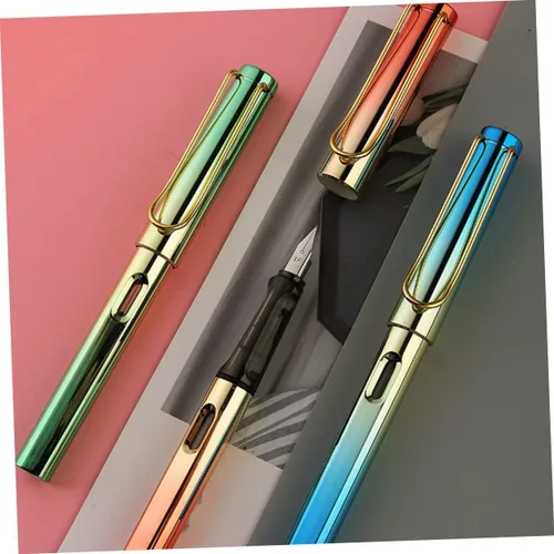 Vista 3 de Bolígrafos de colores, 15 unidades, bolígrafos de oficina para bolígrafos estilográficos desechables, bolígrafos estilográficos con tinta