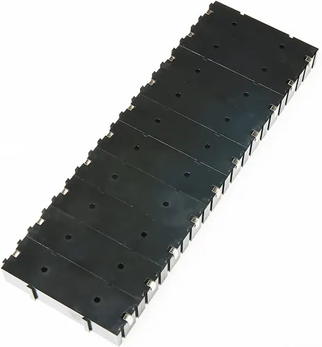 Vista 5 de Paquete de 10 soportes de batería AAA, diseño entrelazable de 1 ranura, serie y paralelo personalizable, PCB y bricolaje para proyectos electrónicos