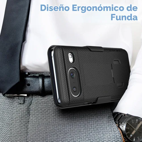 Vista 4 de Encased Funda para cinturón compatible con Pixel 8 con clip de funda y soporte (8)