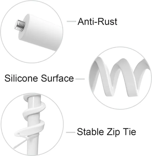 Vista 2 de Soporte giratorio flexible para Google Nest Cam (batería) sin herramientas ni daños en la pared