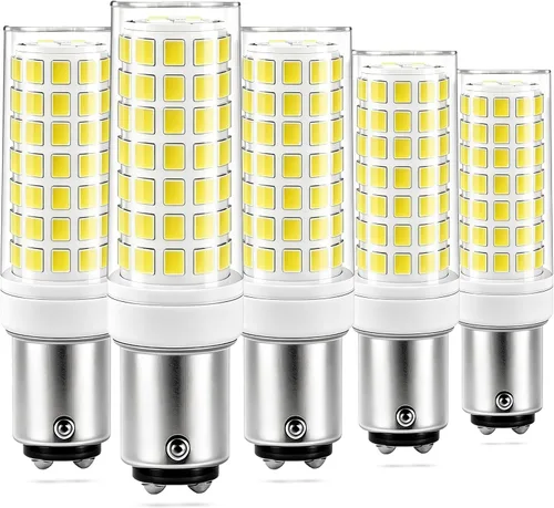 Vista 3 de BA15D - Bombilla LED de doble contacto con base de bayoneta de 120 voltios, bombilla de 4 W, cálida 3000 K, bombilla halógena de repuesto de 40 W