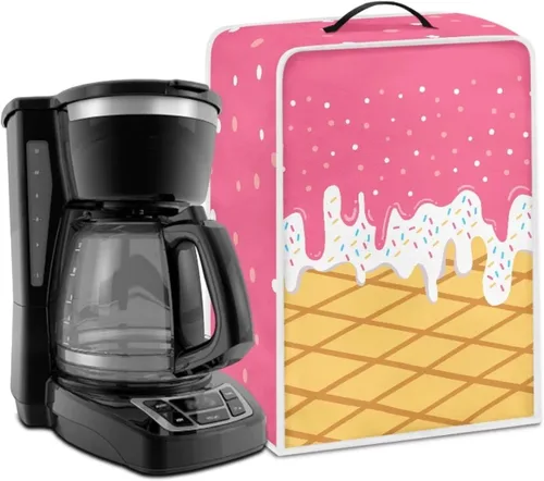Vista 17 de Cubierta antipolvo para máquina de café, impresión de café, cubierta de protección de huellas dactilares para soporte, máquina de café, cubierta