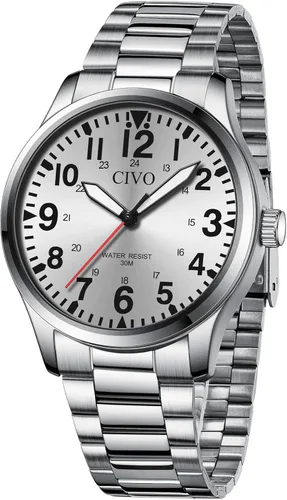 Vista 19 de CIVO Military Watch for Men Waterproof: Analog Mens Watches Classic- Field Wrist Watches for Man