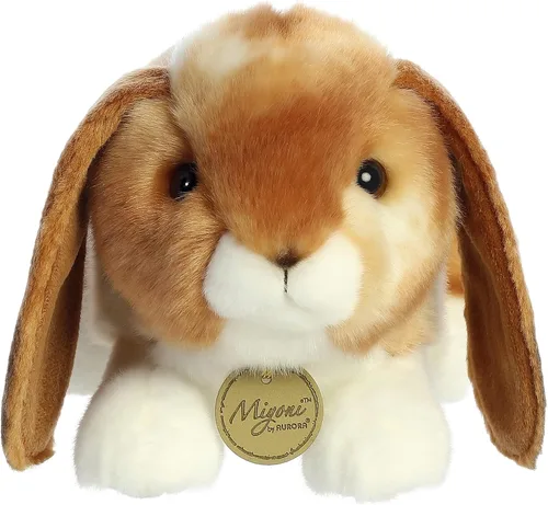 Vista 2 de Aurora - Miyoni - Conejo Holland Lop de 9 pulgadas - Bronceado